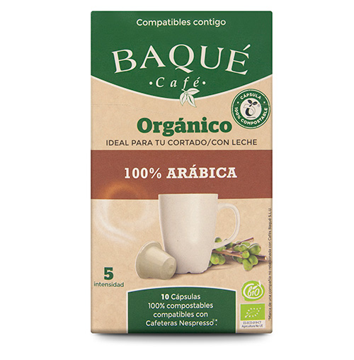 Organikoa %100 Arabikoa 10 kapsula bateragarriak Nespresso®-rekin