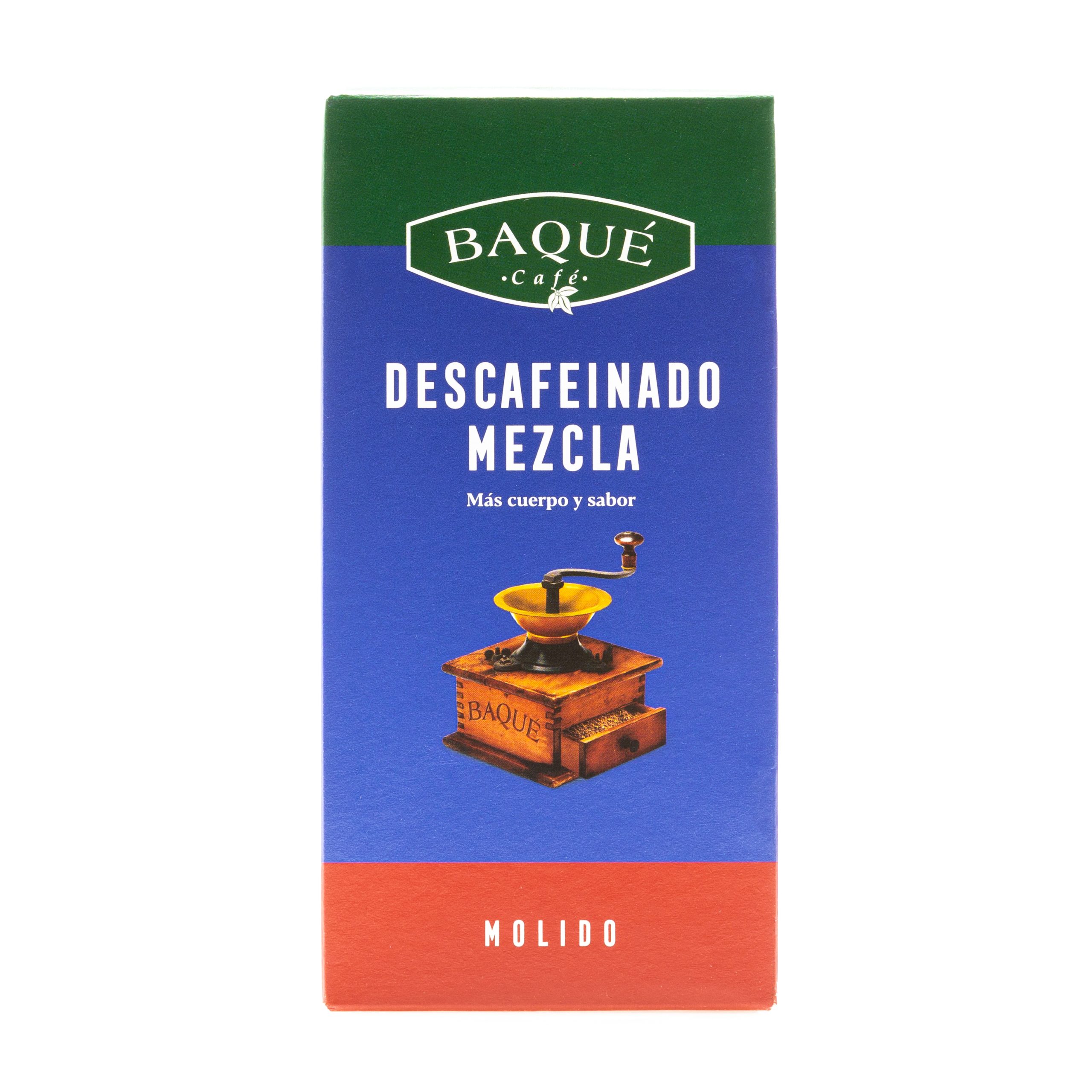 Café molido Descafeinado Mezcla, 250 g.