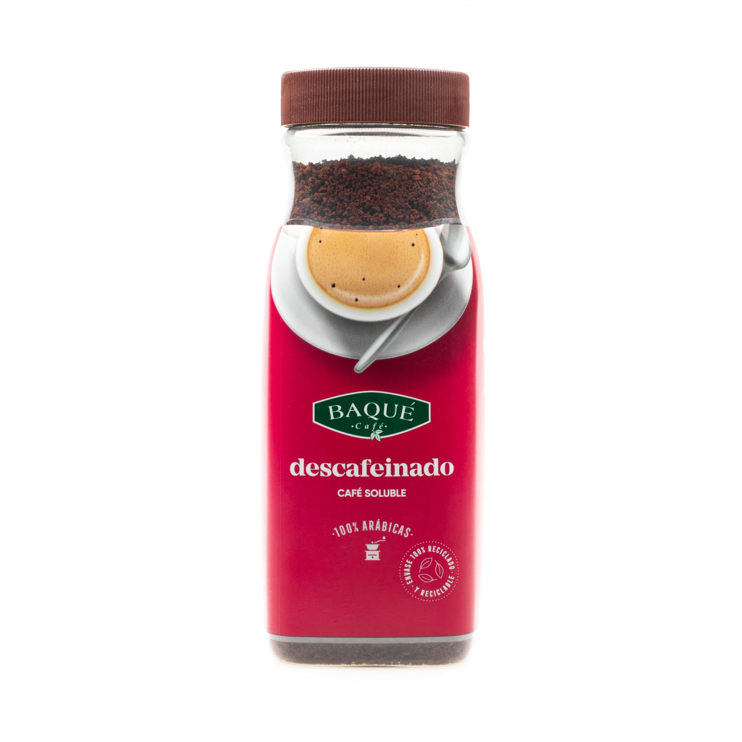 Café soluble Descafeinado, 200 g.