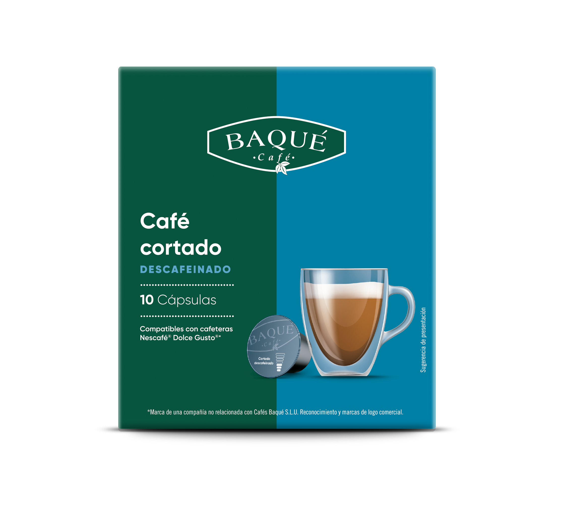 Descafeinado Cortado 10 cápsulas compatibles Dolce Gusto®