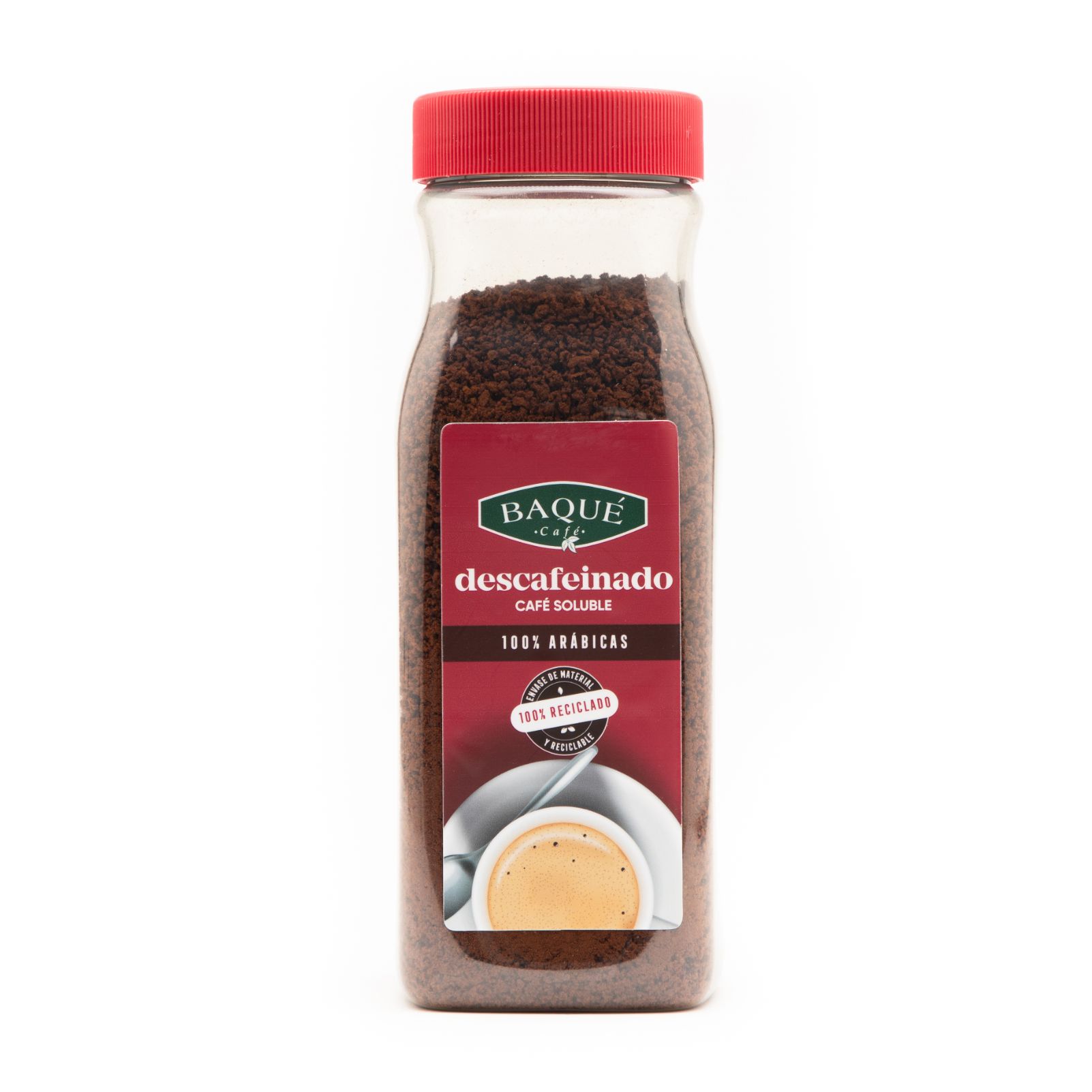 Café soluble Descafeinado, 200 g.