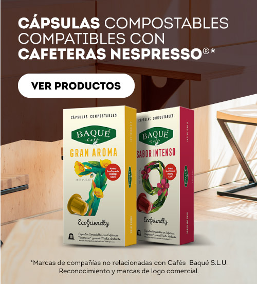 Cápsulas compostables compatibles con cafeteras Nespresso®