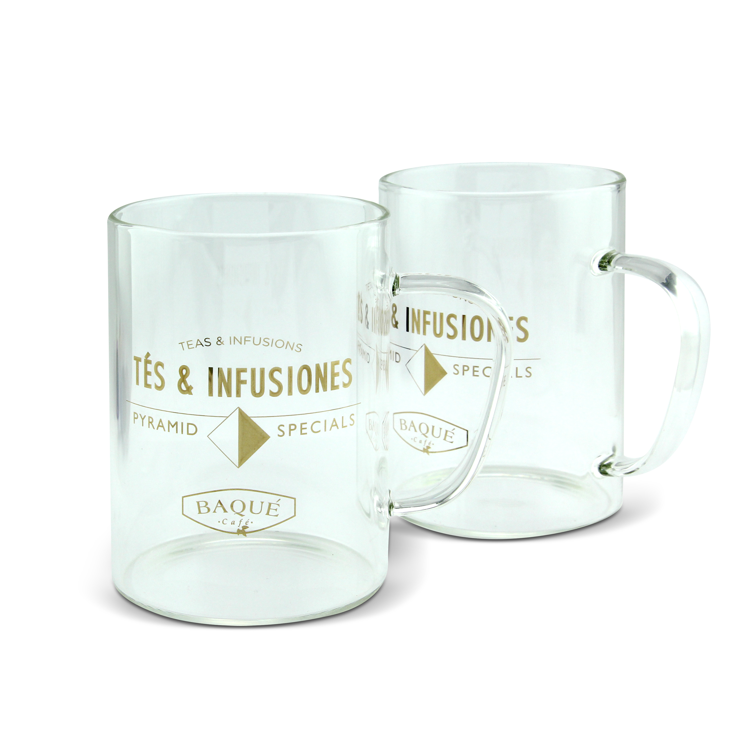 TAZA CRISTAL DE BOROSILICATO (6 UD) - Cafés Baqué