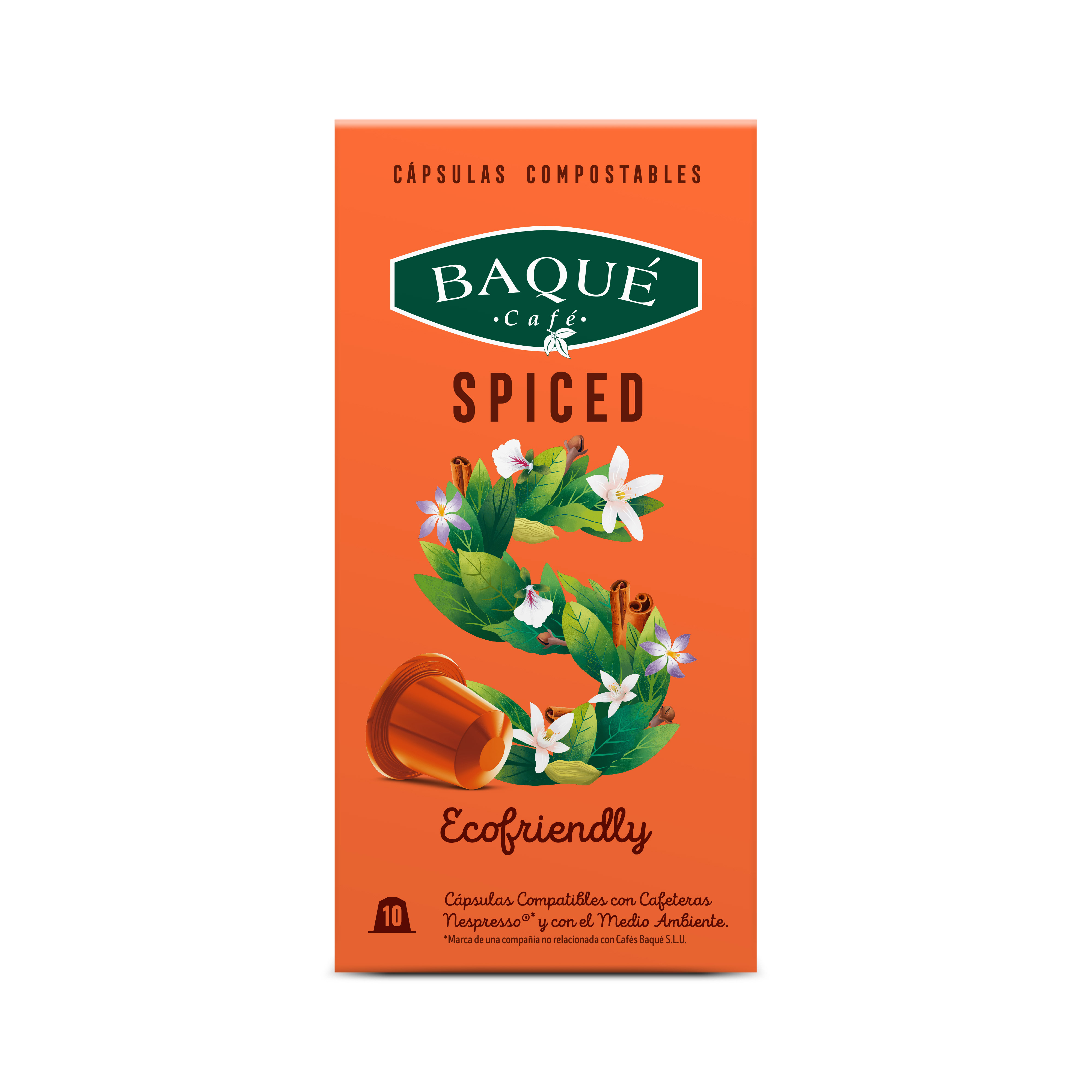 Spiced 10 kapsula konpostagarri Nespresso®-rekin bateragarriak