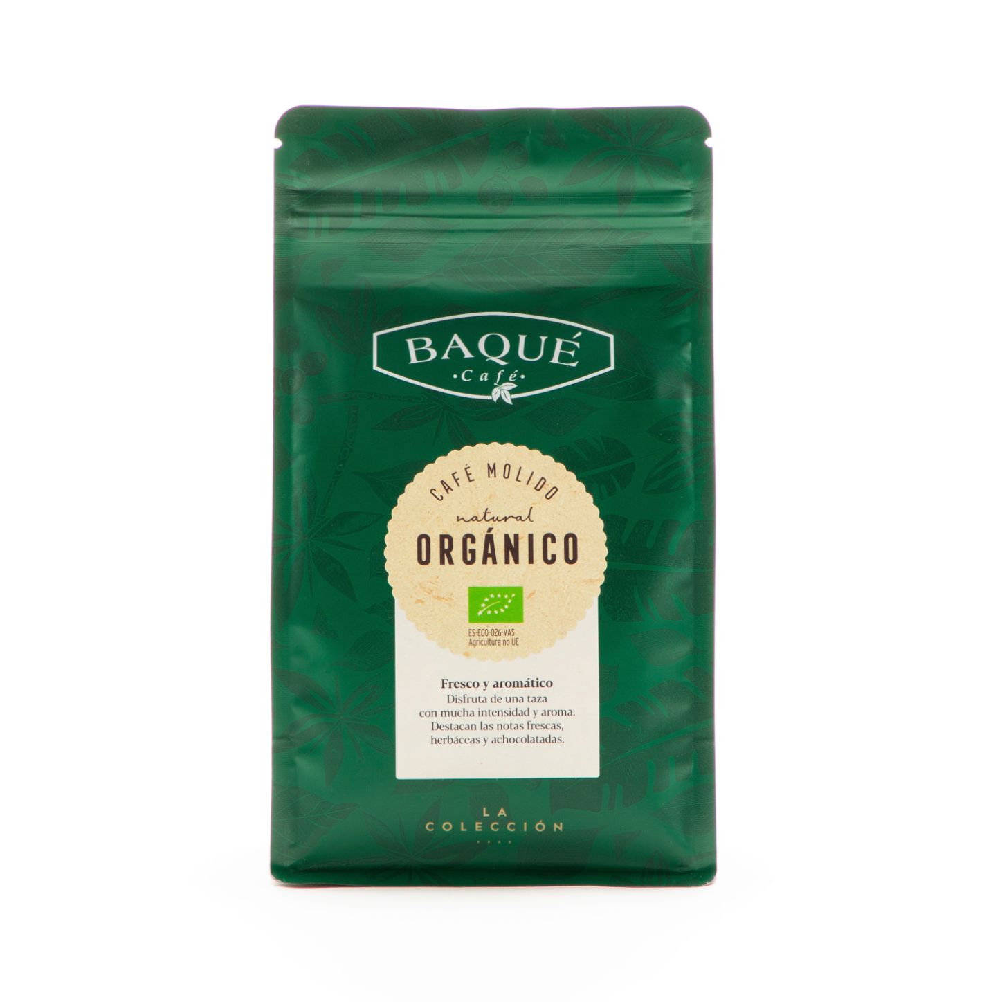 Café molido Orgánico, 250 g.