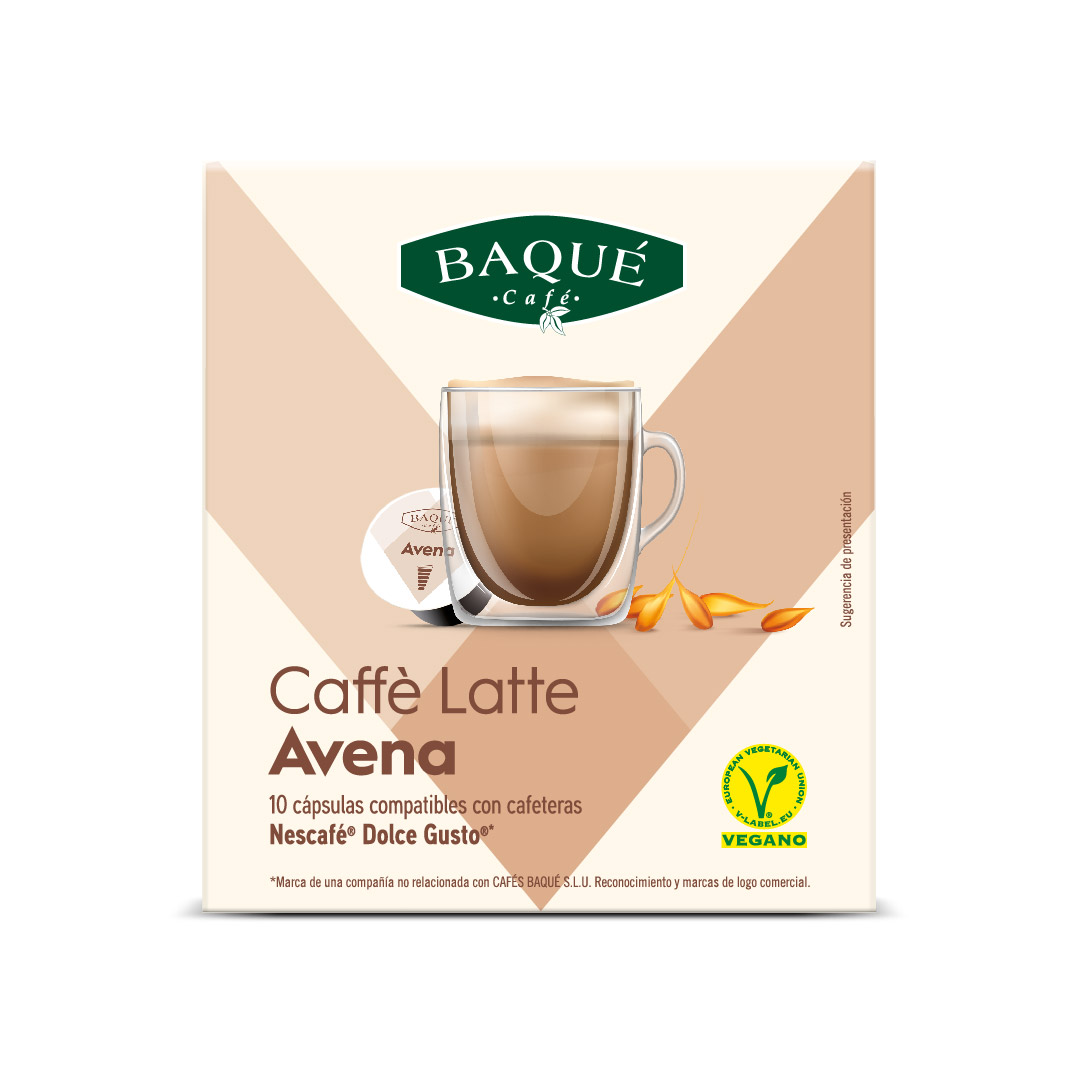 Café latte avena en cápsulas Nescafé Dolce Gusto 12 ud