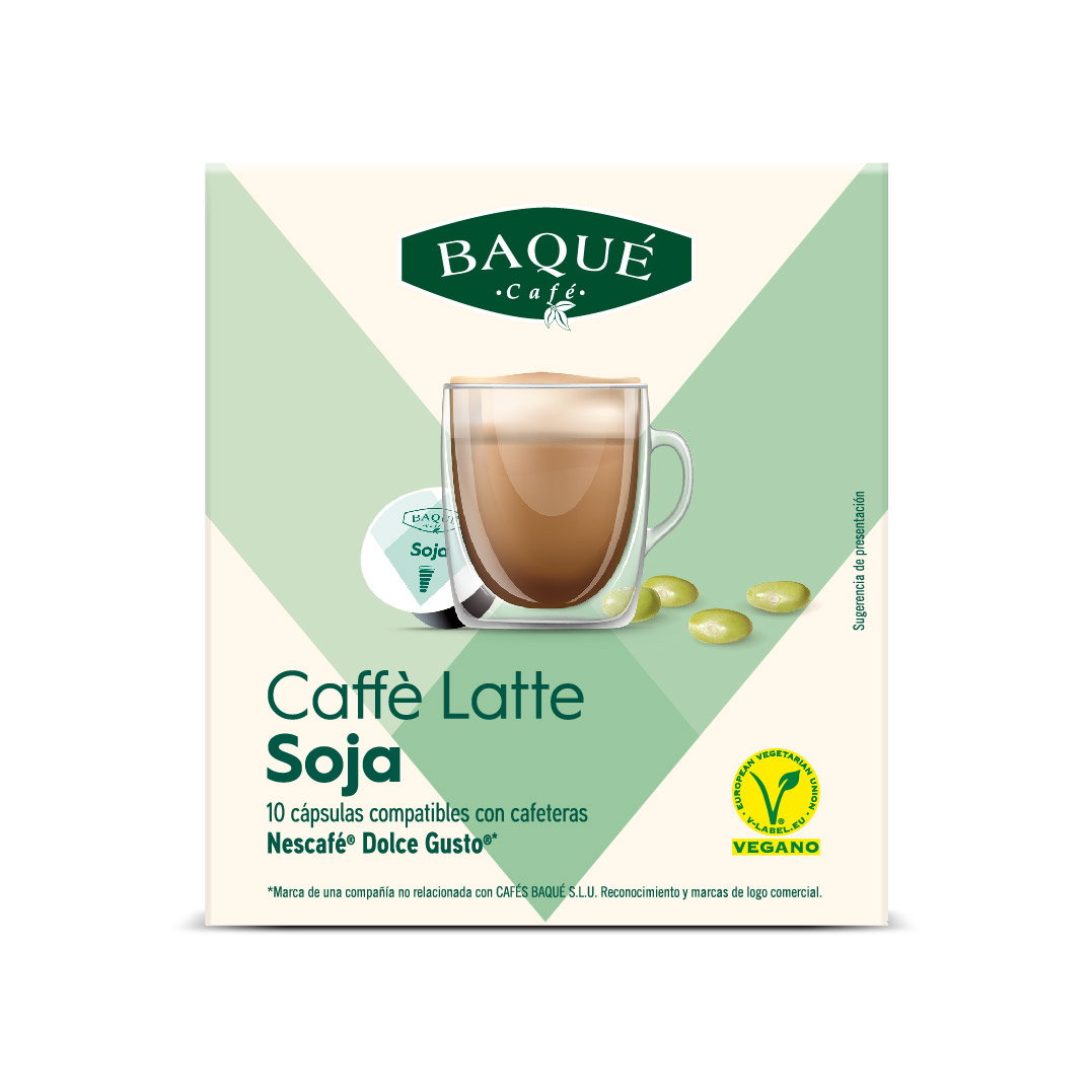 Con leche, 26 cápsulas Dolce Gusto® (formato ahorro) - Cafés Baqué