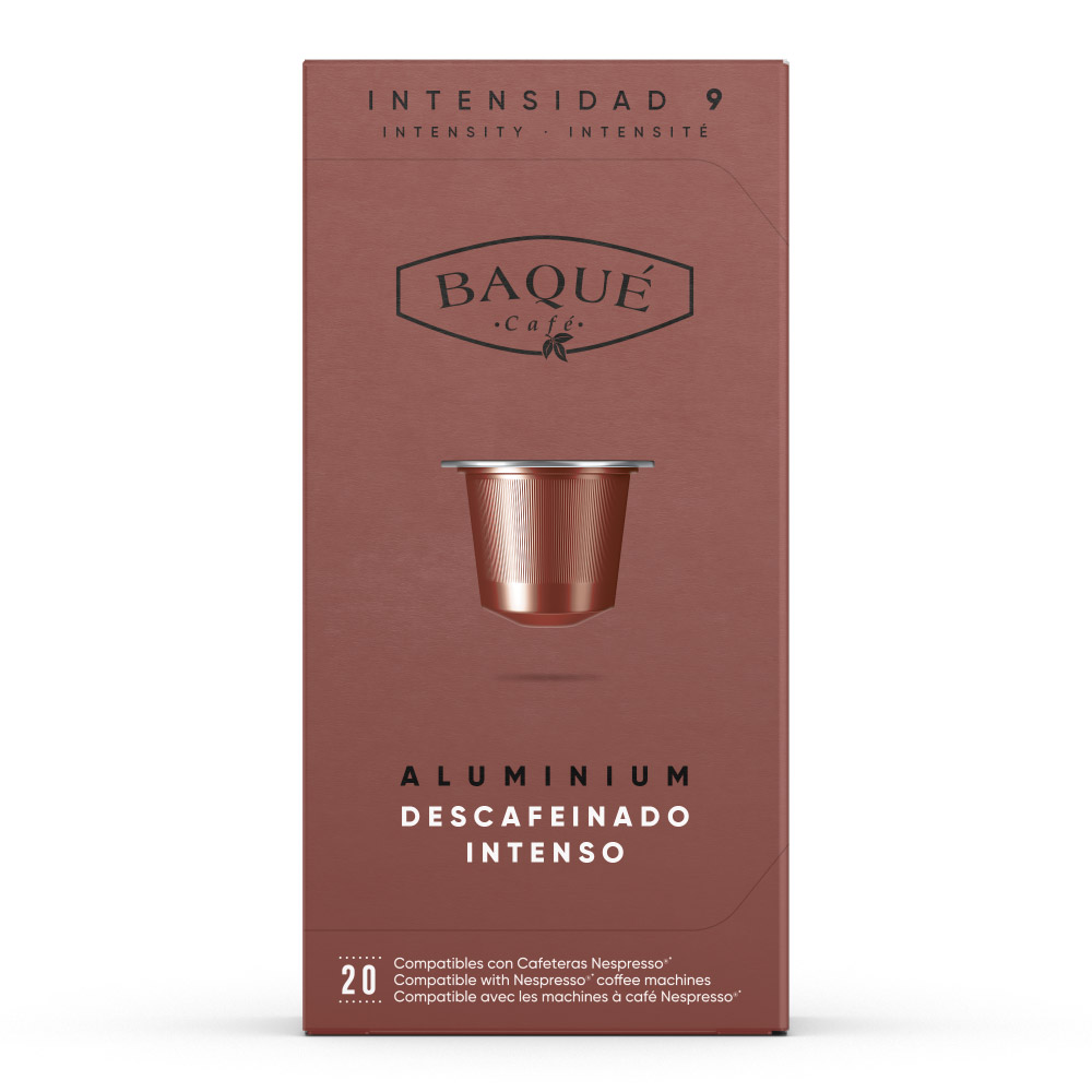 Descafeinado Intenso 20 cápsulas Aluminio compatibles Nespresso®
