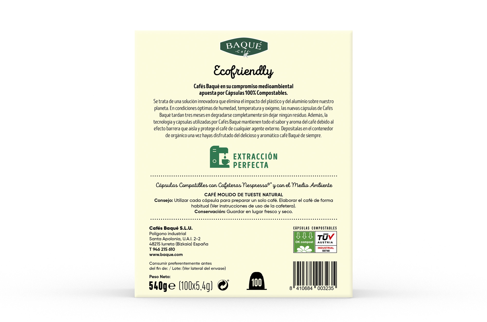 Colombia 100 cápsulas compostables compatibles NESPRESSO® - Imagen 2